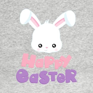 Happy Easter, Cute Bunny, White Bunny, Rabbit T-Shirt